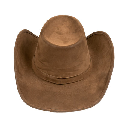 Chapeau Cowboy Marron Suédine - Accessoire Western Authentique