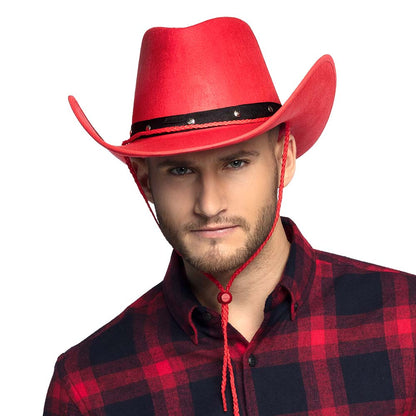 Chapeau Cowboy Adulte avec Bandeau Strass | 6 Coloris