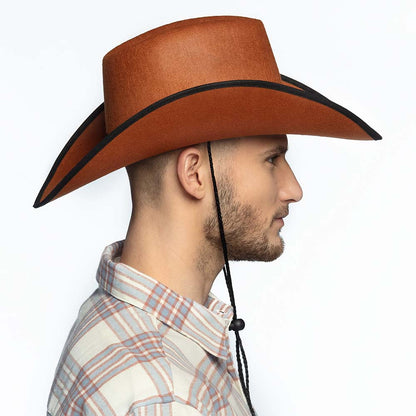 Chapeau Cowboy Adulte avec Bandeau Strass | 6 Coloris