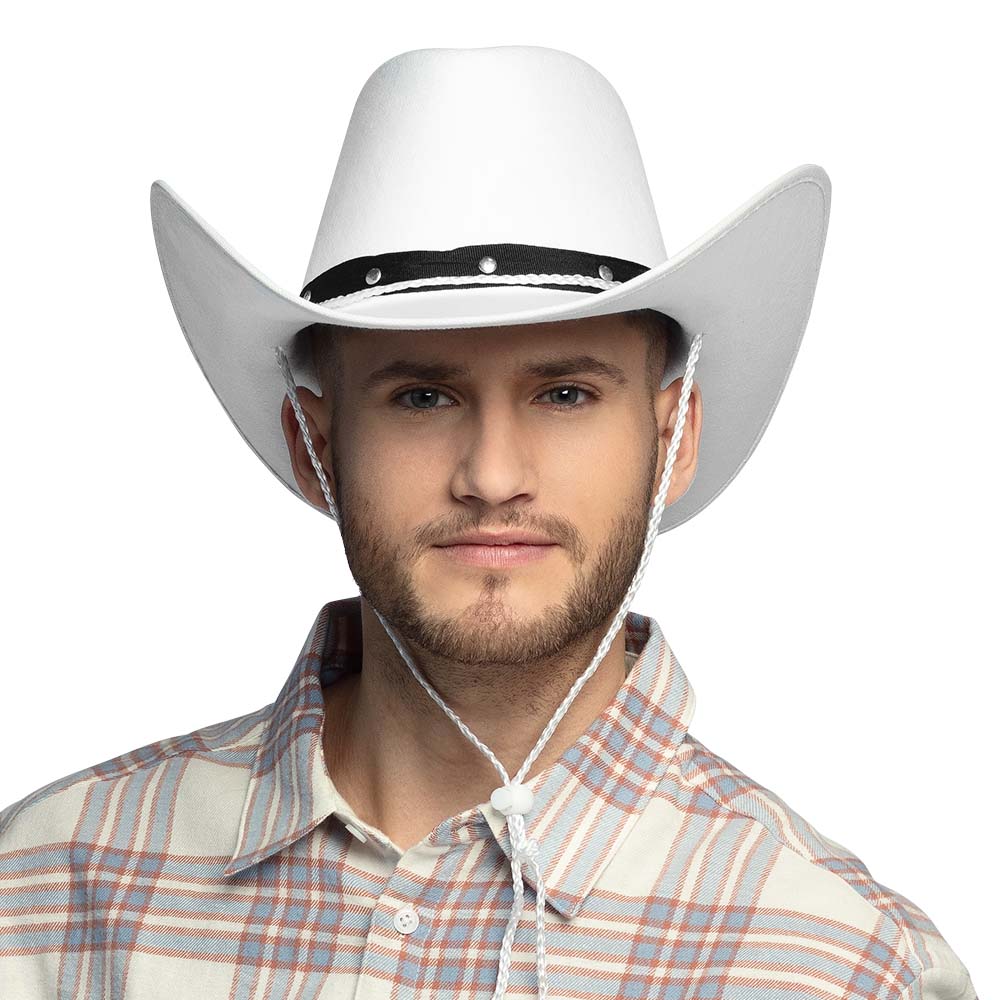 Chapeau Cowboy Adulte avec Bandeau Strass | 6 Coloris
