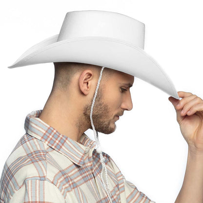Chapeau Cowboy Adulte avec Bandeau Strass | 6 Coloris