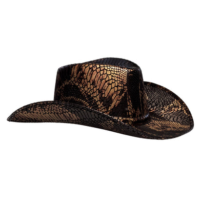 Chapeau Cowboy Noir en Filet Aéré - Accessoire Western