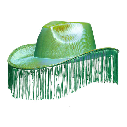 Chapeau Cowboy Frangé Métallisé Couleur - Accessoire Déguisement