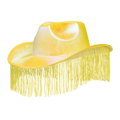 Chapeau Cowboy Frangé Métallisé Couleur - Accessoire Déguisement