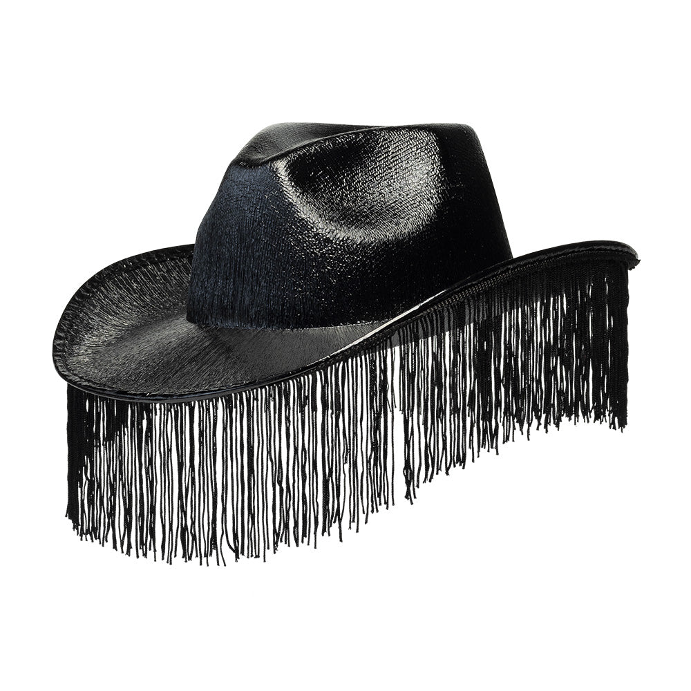 Chapeau Cowboy Frangé Métallisé Couleur - Accessoire Déguisement