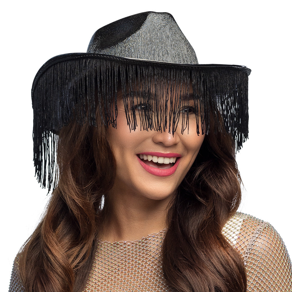 Chapeau Cowboy Frangé Métallisé Couleur - Accessoire Déguisement