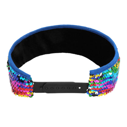 Visière Paillettes Arc-en-Ciel Reversible - Accessoire Festival