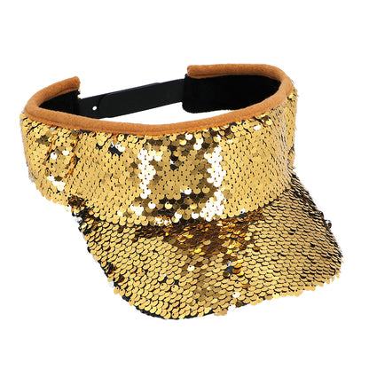 Visière Paillettes Arc-en-Ciel - Accessoire Disco Party Adulte