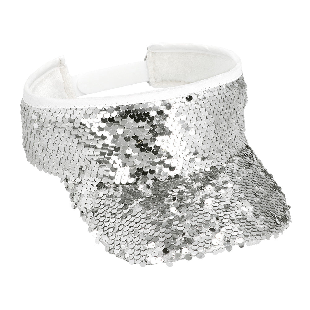 Visière Paillettes Arc-en-Ciel - Accessoire Disco Party Adulte