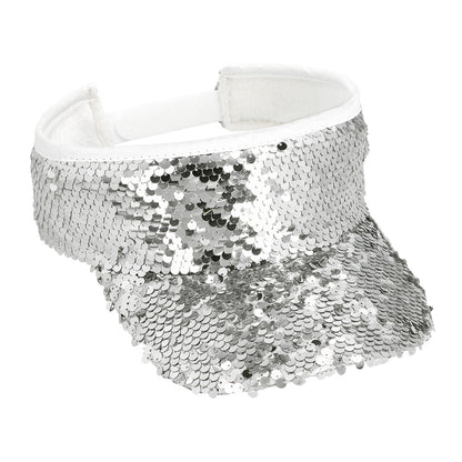 Visière Paillettes Arc-en-Ciel - Accessoire Disco Party Adulte