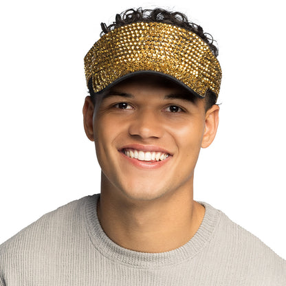 Casquette Sequins Or Paillettes - Accessoire Disco Party Chic