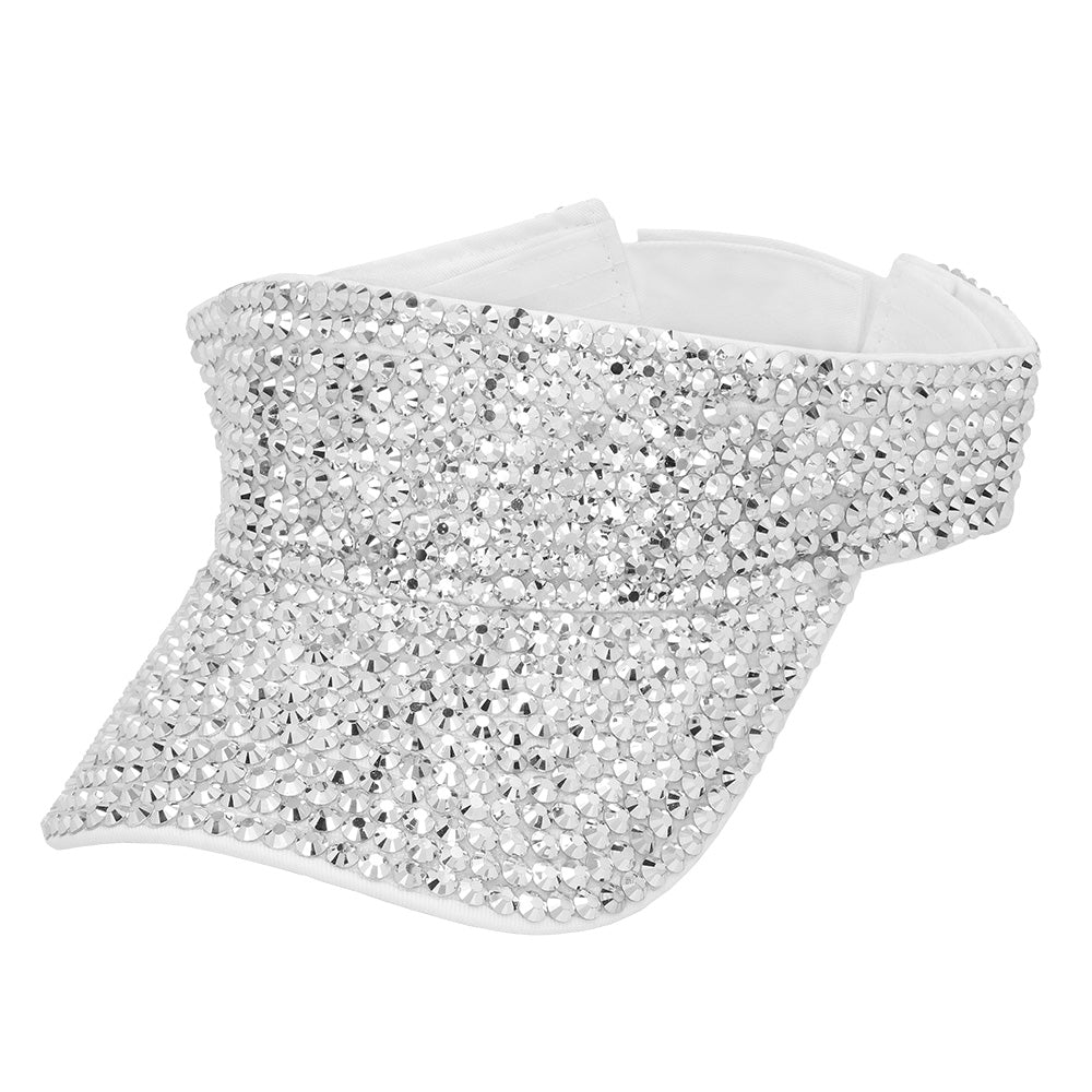Visière à Paillettes Argentées - Accessoire Disco et Soirée Brillant