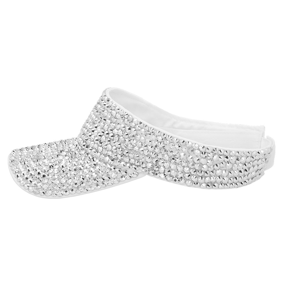 Visière à Paillettes Argentées - Accessoire Disco et Soirée Brillant