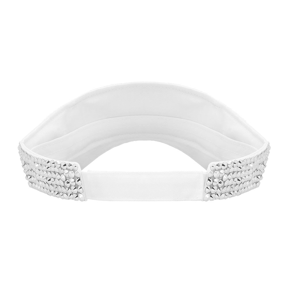 Visière à Paillettes Argentées - Accessoire Disco et Soirée Brillant