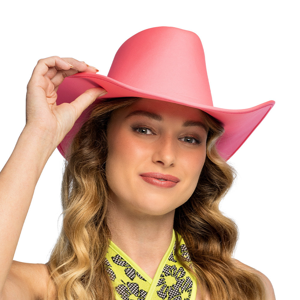 Chapeau Cowboy Fluo UV Blacklight - 5 Couleurs Disco