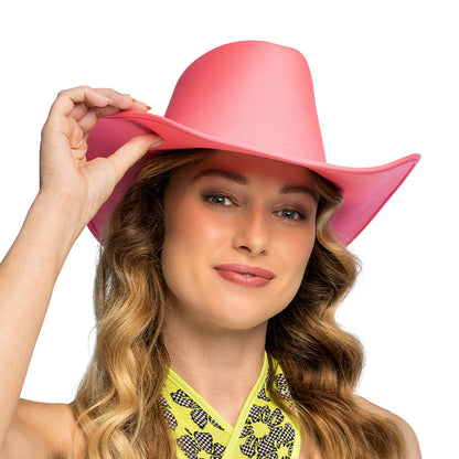 Chapeau Cowboy Fluo UV Blacklight - 5 Couleurs Disco