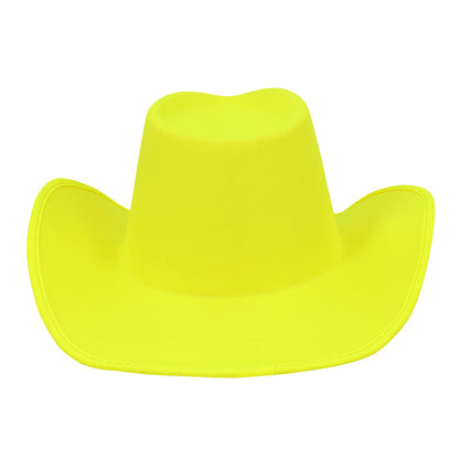 Chapeau Cowboy Fluo UV Blacklight - 5 Couleurs Disco