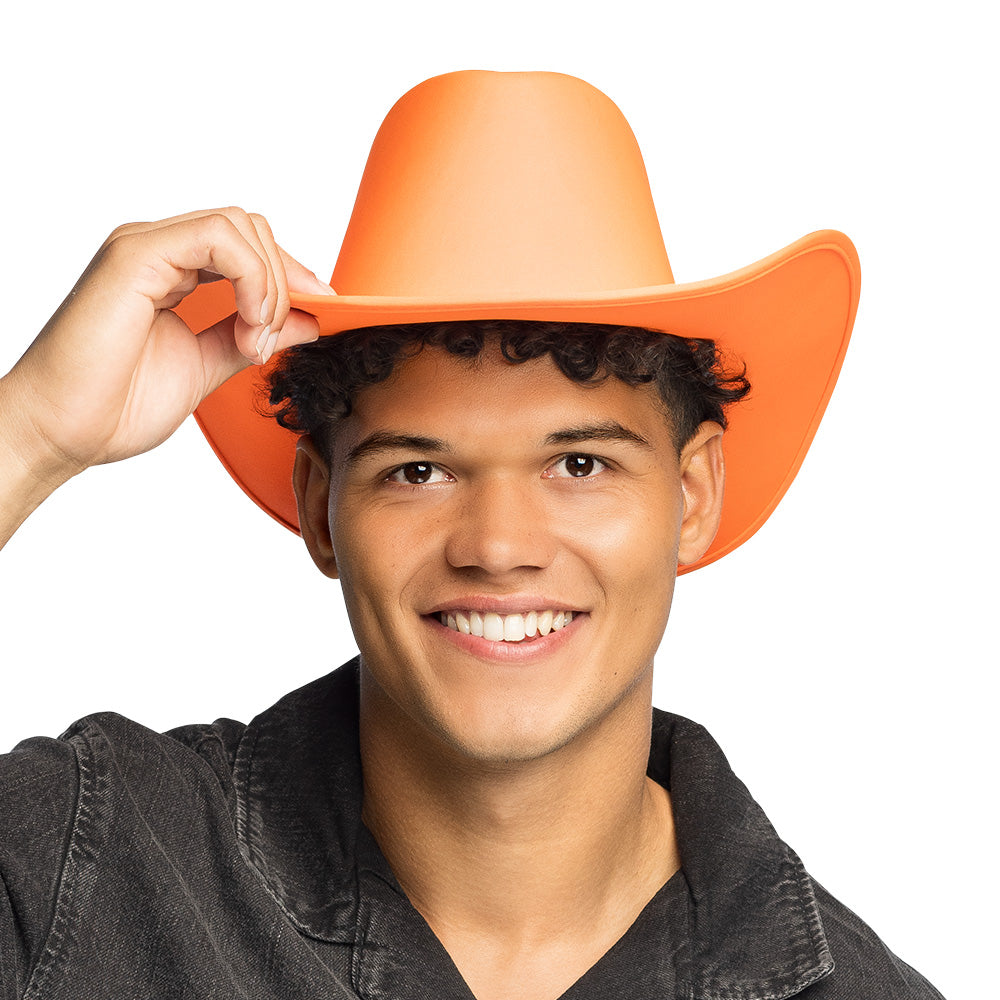 Chapeau Cowboy Fluo UV Blacklight - 5 Couleurs Disco