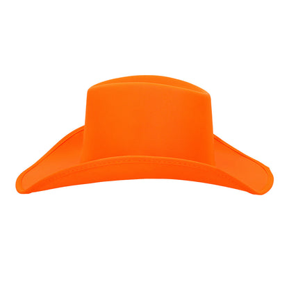 Chapeau Cowboy Fluorescent Orange UV Blacklight