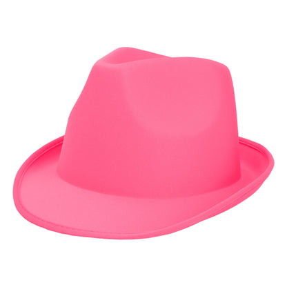 Chapeau Borsalino Fluo Brillant UV - Couleurs Vives pour Fêtes