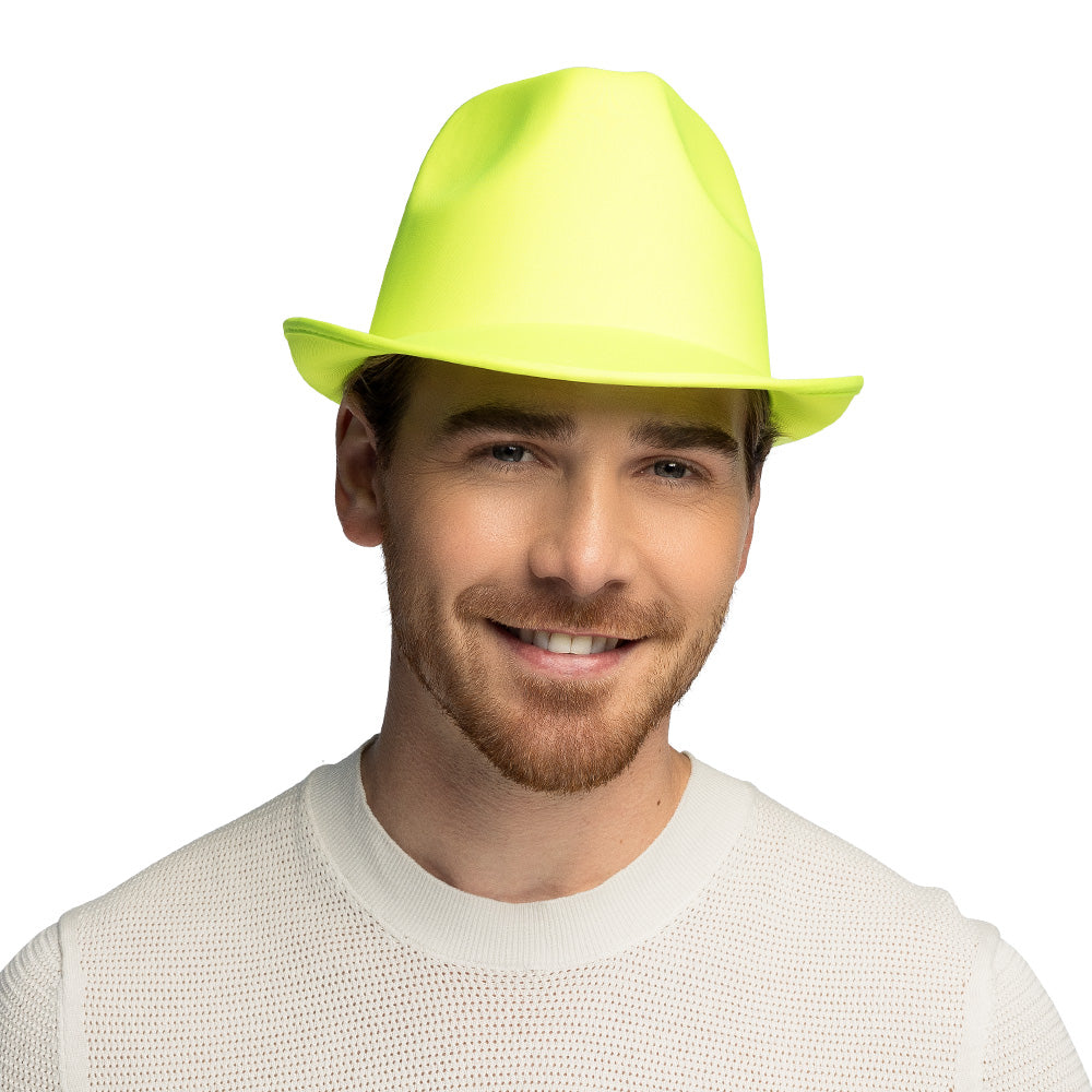 Chapeau Borsalino Fluo Brillant UV - Couleurs Vives pour Fêtes