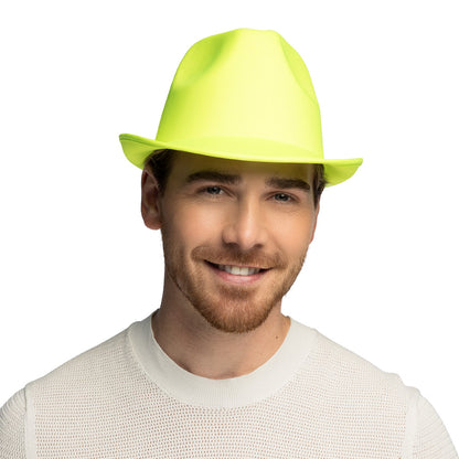 Chapeau Borsalino Fluo Brillant UV - Couleurs Vives pour Fêtes
