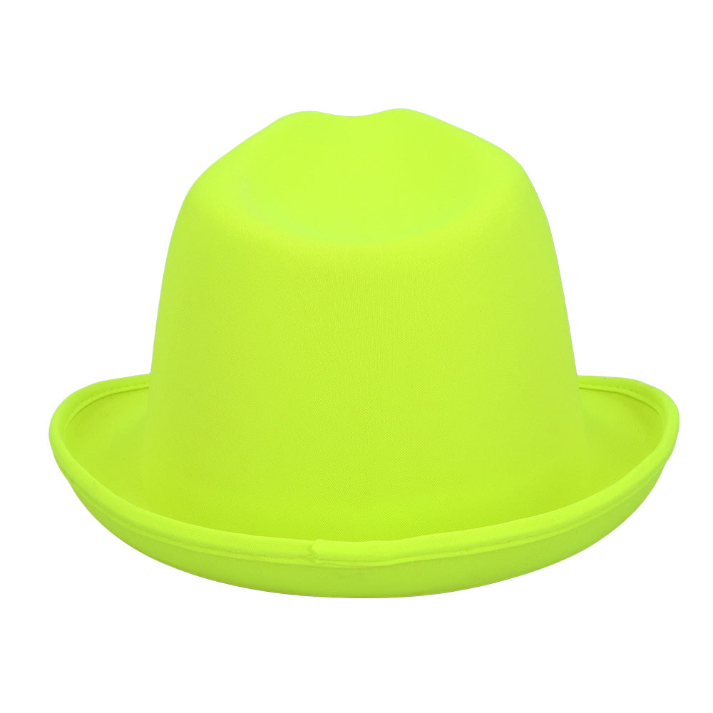Chapeau Borsalino Fluo Brillant UV - Couleurs Vives pour Fêtes