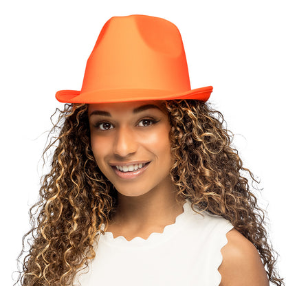 Chapeau Borsalino Fluo Brillant UV - Couleurs Vives pour Fêtes