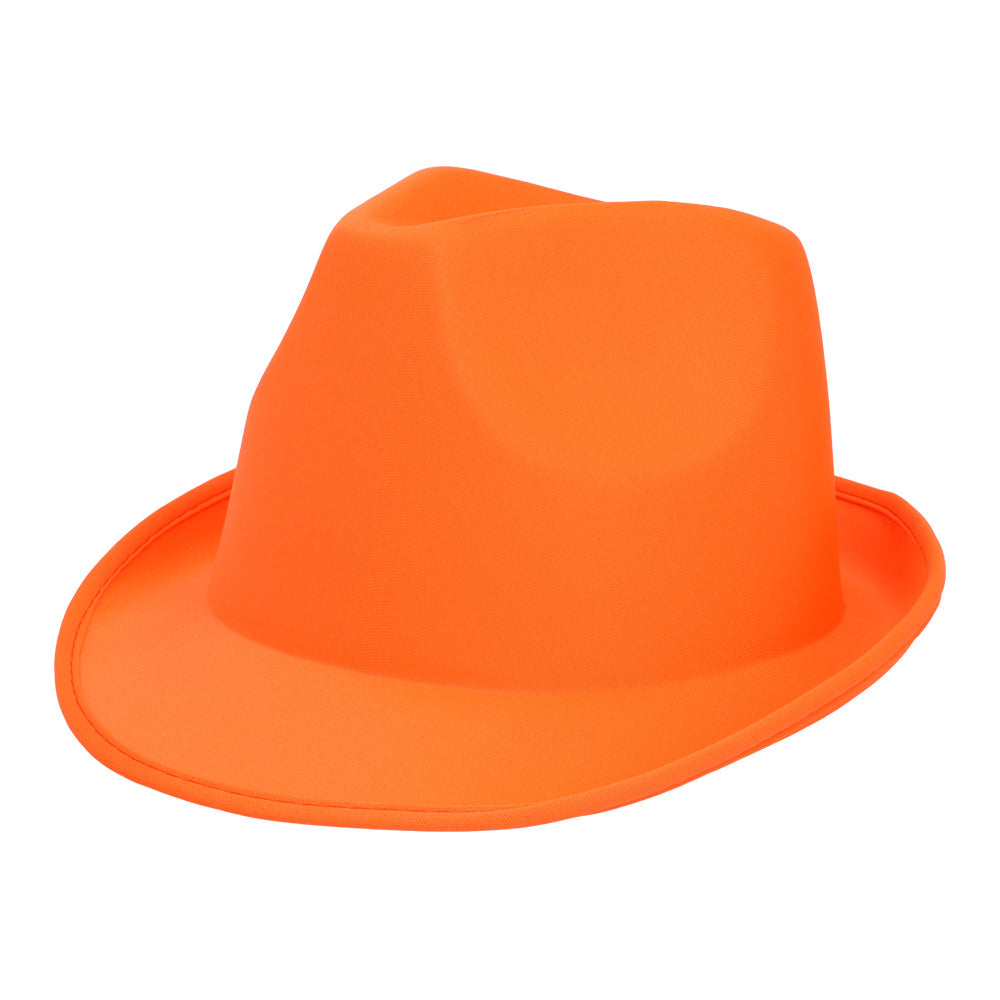 Chapeau Borsalino Fluo Brillant UV - Couleurs Vives pour Fêtes