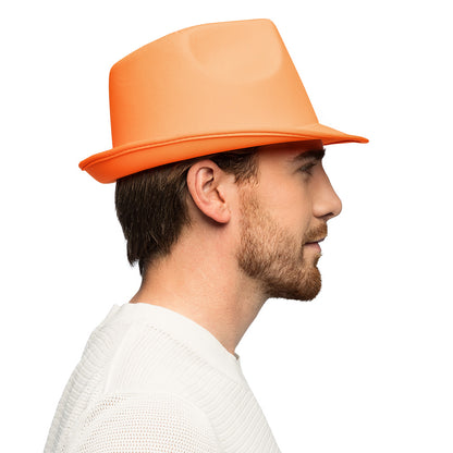 Chapeau Borsalino Fluo Brillant UV - Couleurs Vives pour Fêtes
