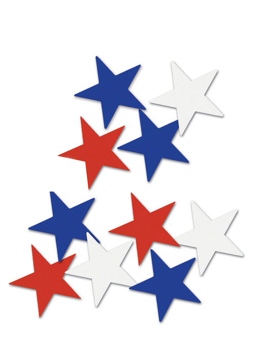 10 Décorations étoiles américaines 12,7 cm
