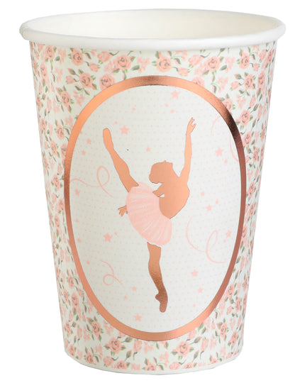 10 Gobelets carton ballerine 7,8 x 9,7 cm