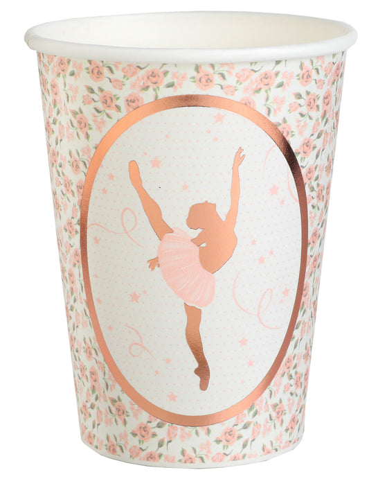 10 Gobelets carton ballerine 7,8 x 9,7 cm