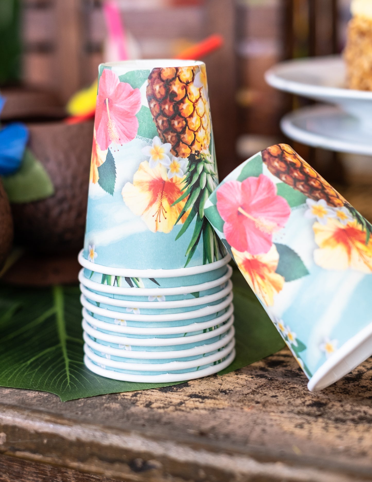 10 Gobelets Hawaii party 21 cl