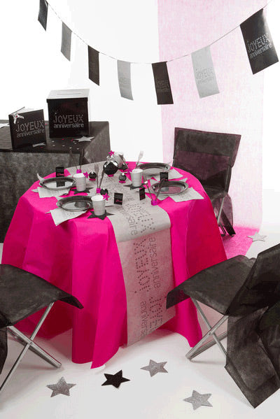 10 Housses de chaise Premium noires 50 x 95 cm