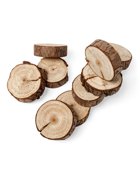 10 Mini rondins de bois naturel 5 cm