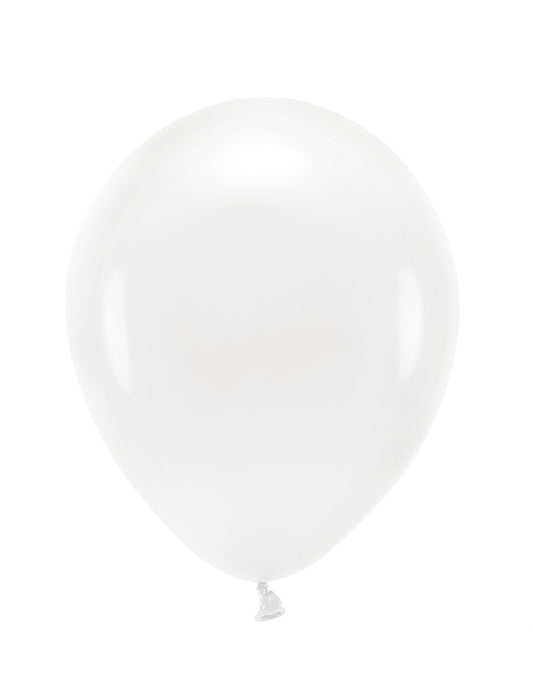 100 Ballons en latex pastel blanc 26 cm