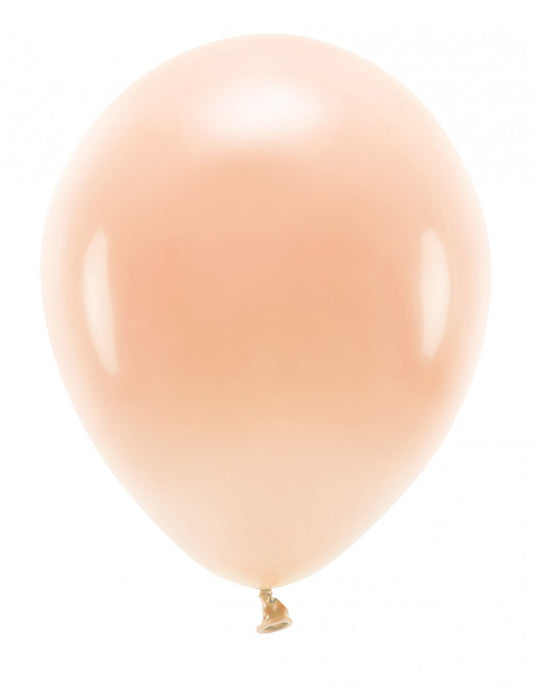 100 Ballons en latex pastel pêche 26 cm
