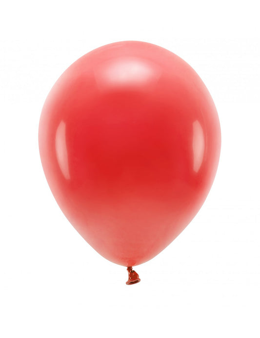 100 Ballons en latex pastel rouge 26 cm