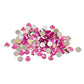 100 Petits confettis de table ronds fuchsia 0,6 cm