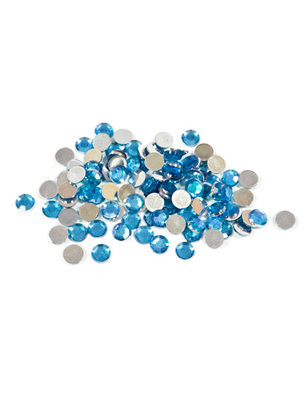 100 Petits confettis de table ronds turquoise 0,6 cm