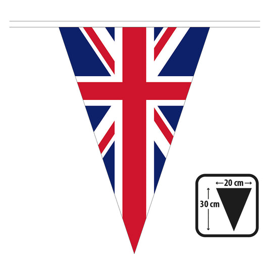 Guirlande Drapeaux Union Jack 20x30cm - Décoration Britannique