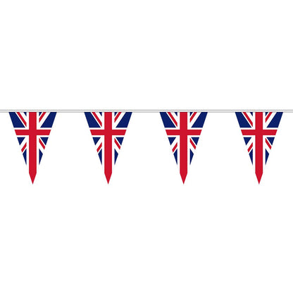 Guirlande Fanions Union Jack - 4 Drapeaux Anglais 30x45cm