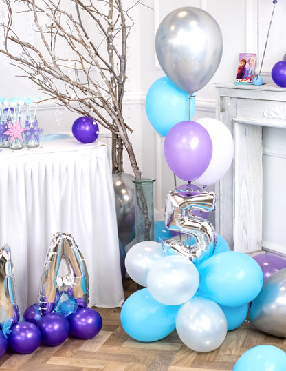 12 Ballons bleu clair 28 cm