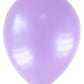 12 Ballons métallisés parme 28 cm