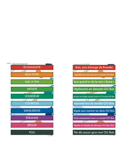 10 Bracelets défis humoristique