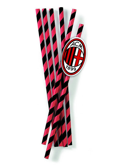 12 Pailles Milan en carton 19,5 cm