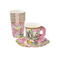 12 Tasses en carton Alice au Pays imaginaire 250 ml