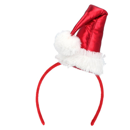 Serre-tête Sapin de Noël Rouge - Accessoire Fête Festif