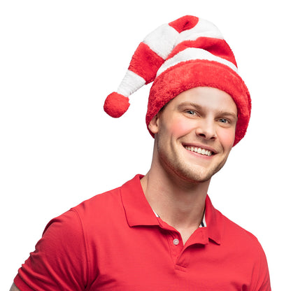 Bonnet de Père Noël Adulte Luxe - Chapeau Noël Classique